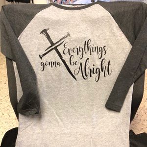 Everything’s gonna be alright raglan shirt